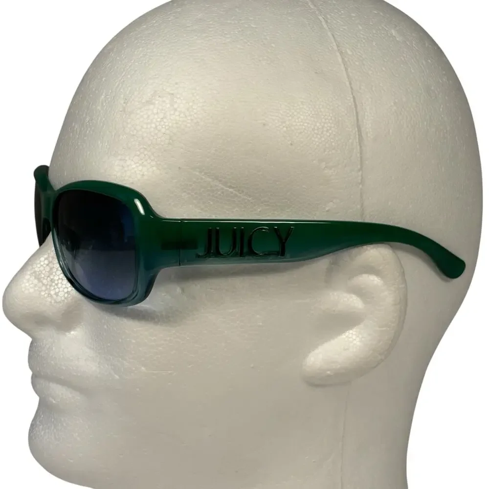 Juicy Couture Green Smells Like Couture Vintage Y2K Sunglasses Womens 57-17 135